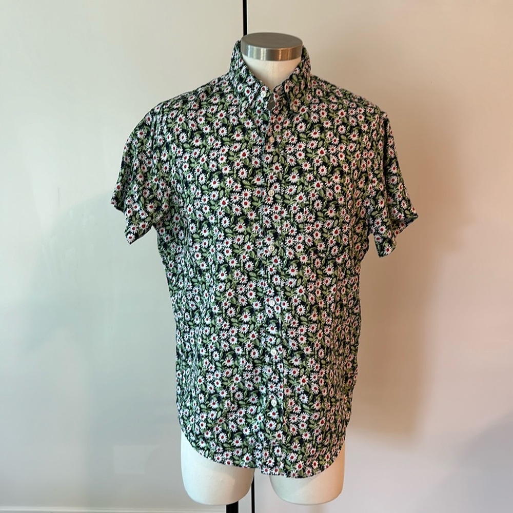 J.Crew linen floral print summer shirt